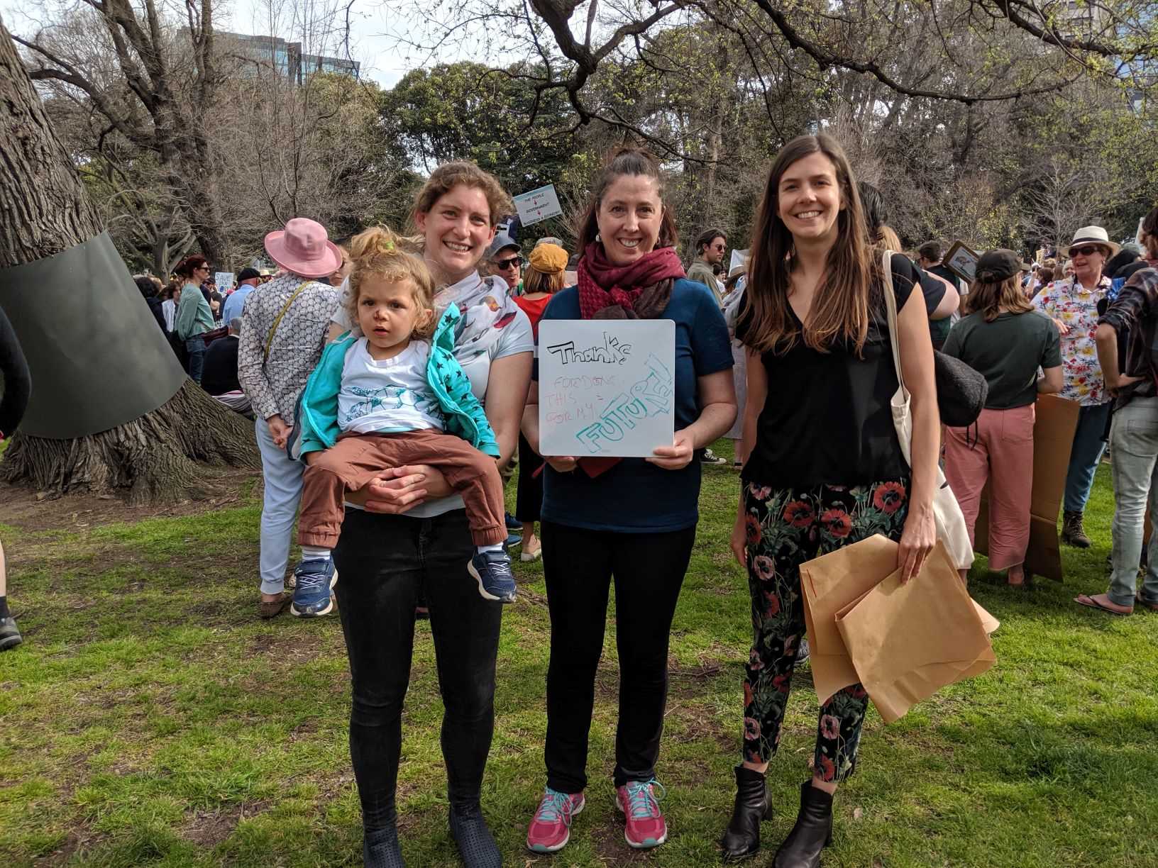 Synergistiq staff at the march